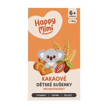 Happy Mimi sušenky s kakaem 120g 6m