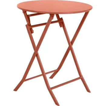 Zahradní stůl Skládací kulatý zahradní stůl Greensboro jantar