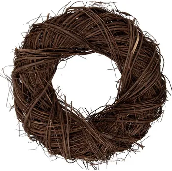 Věnec Hnědý ratanový věnec Riet IV S – 35x9 cm