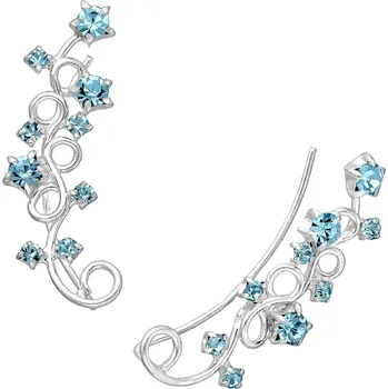 Náušnice Stříbrné náušnice BETSY Blue Ag 925/1000