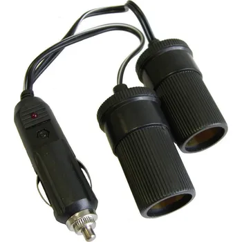 HP Autozubehör Dvojitý rozdělovač Proudová zatížitelnost (max.)=10 A Vhodný pro Autozásuvka 12 V Rozbočovač 12 V, 24 V