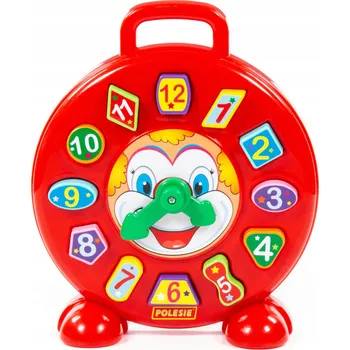 Hodiny Vzdělávací hodiny s kostkami Polesie Klaun 62741