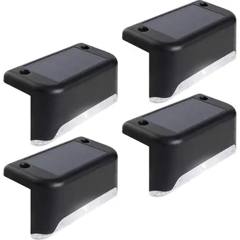 Venkovní osvětlení 4x Maclean solární LED světlo na schody IP44, 4000K, Ni-MH 100 mAh, 80x45x45mm, soumrakový senzor MCE319