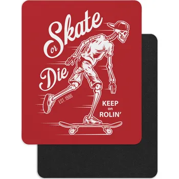 Podložka pod myš Podložka pod myš-Skate or Die - červená