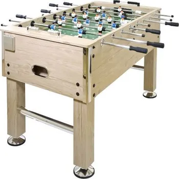 Stolní fotbálek s výškově nastavitelnými nohami, světle hnědý, 60 kg