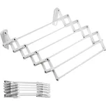 Nástěnný koupelnový sušák na prádlo ABJ (60 cm, bílý)