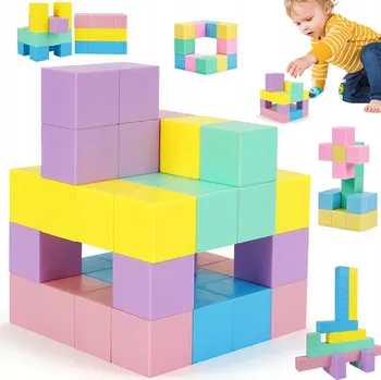 ostatní stavebnice STAVEBNICE 45 KS BAREVNÝCH VZDĚLÁVACÍCH DÁREK PRO DĚTI 3-8 LET