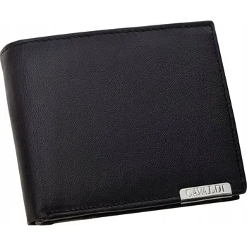 Peněženka Cavaldi pánská peněženka z pravé kůže černá - muž