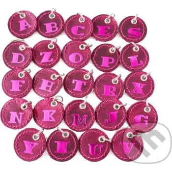 Záložka Klíčenka s písmenem růžová - R - Macoli Hand Made Macoli Hand Made