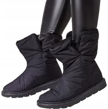 Dámská zimní obuv ČERNÉ DÁMSKÉ ZIMNÍ BOTY SNĚHULE KALIOLI 37