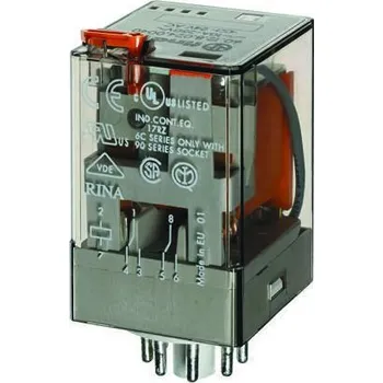 Relé Relé bez blokování DPDT zásuvné 10 A 24V dc