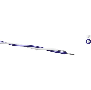 elektrický kabel Kabeltronik 170206008-1 spojovací drát Yv 2 x 0.6 mm bílá, červená metrové zboží