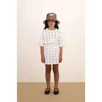 Chlapecké tričko Dětské bavlněné tričko Tinycottons CHERRIES KNITTED TEE SS26.018 bílá 00X, vel. 164