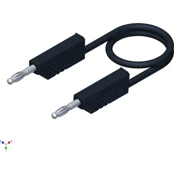Měřicí kabel Hirschmann Test a Measurement CO MLN SIL 100/1 měřicí kabel lamelová zástrčka 4 mm lamelová zástrčka 4 mm 1.00 m černá 1 ks