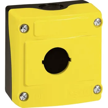BACO LBX0100J 224201 1 instalační pozice (d x š x v) 74 x 74 x 47.9 mm žlutá, černá 1 ks
