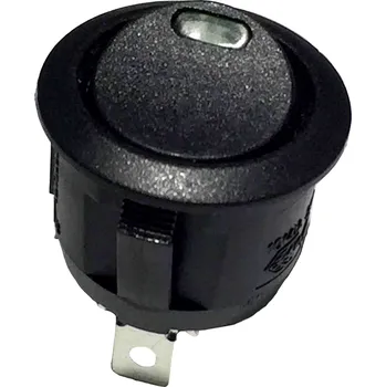 vypínač TRU COMPONENTS 700282 kolébkový spínač R13-112L B/B GREEN 3V 250 V/AC 6 A 1x vyp/zap s aretací 1 ks