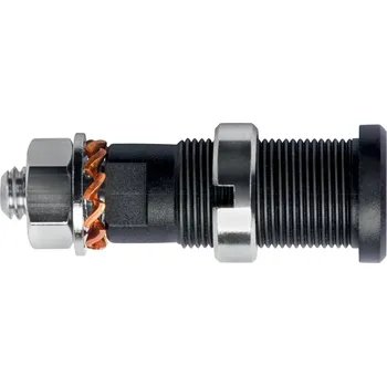 Krokosvorka Schützinger DI SEB 3401 Ni / SW bezpečnostní vestavná zásuvka 4 mm černá 1 ks