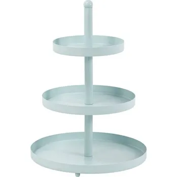 HIT Etažér třípatrový nerez 35 cm pastelová modrá HT-24500468modr