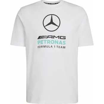 Pánské tričko s krátkým rukávem adidas MERCEDES AMG PETRONAS F1 TEAM DNA GRAPHIC TEE bílé KE8164 - M | UK 12,5 | US 13