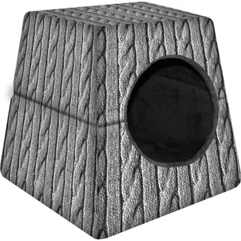 Pelíšek pro psa Univerzální bouda 2v1 pro psy/kočky - velikost opletu M 43cmx43cm