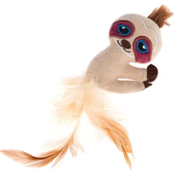 Pro kočku TIAKI hračka pro kočky lenochod se šantou kočičí - cca D 9 x Š 5,5 x V 2 cm