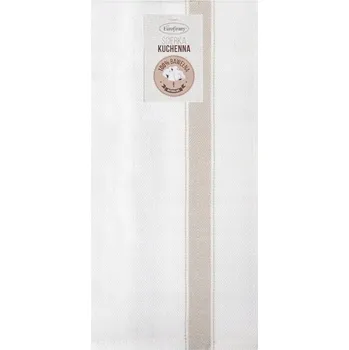 Utěrka Kuchyňské utěrky bavlněné 50x70 béžové 2 ks sada