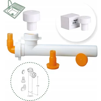 Ventil Odvzdušňovací ventil Durgo DN40 s T-kusom proti bublání do kuchyně