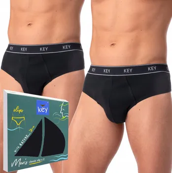 Slipy KEY PÁNSKÉ SLIPY MPP 222 L černá