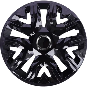 Poklice na kolo Univerzální kryty nábojů 15'' NRM Perfecto černě lakované 4 kusy