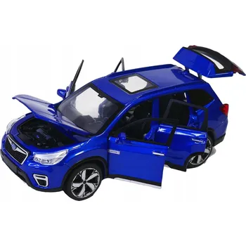 autíčko ALLOY CAR SUBARU FORESTER MODRÝ 1:30 NOVÝ KOVOVÝ MODEL SVĚTLO ZVUK