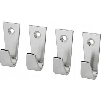 Věšák PONIKLOVANÝ HÁČEK NA OBLEČENÍ 4CM 4KS