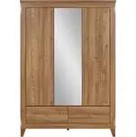 BRW Bergen Šatní skříň SZF2D1M2S, Modřín sibiu zlatý