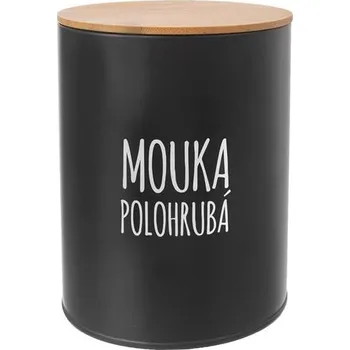 Dóza na potraviny Dóza ORION Black Polohrubá Mouka 13cm