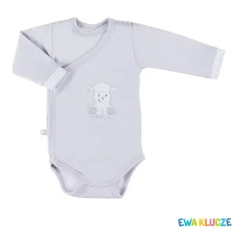 Kojenecký body EWA 852786 NEWBORN Body REGL DŁ szary 62