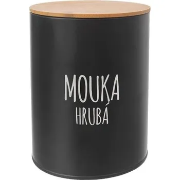 Dóza na potraviny Dóza ORION Black Hrubá Mouka 13cm