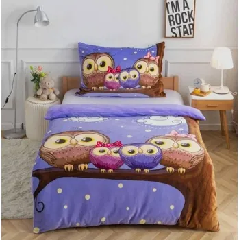 Povlečení Povlečení MICROPLYŠ - SOVY