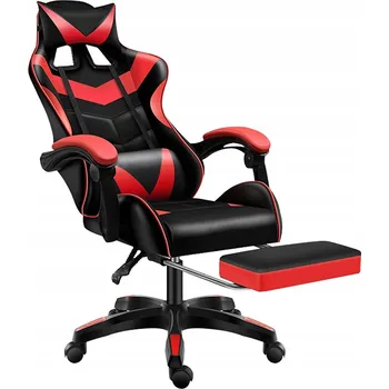 Herní židle Herní křeslo Cerlo Fox-2 červeno-černé, umělá kůže, černo-červené