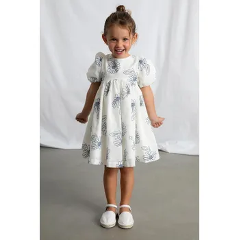 Dívčí šaty Dívčí šaty Mayoral 3921.6C.Mini.PPY2 bílá 00X, vel. 110