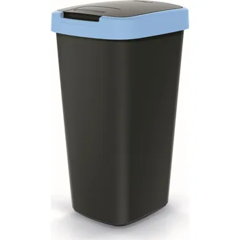 Odpadkový koš Odpadkový koš Keden COMPACTA Q 25 l - černý s modrým okrajem