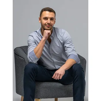 Pánské tričko FERATT Košile PERFETTO 102 REGULAR Velikost: XXXL