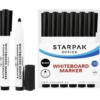 POPISOVAČ NA BÍLOU TABULI KULATÝ ČERNÝ (12 KS)