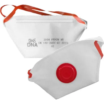 Plynová maska Filtrační maska FFP3 s ventilem, univerzální velikost