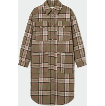 Dámský kabát Sinsay - Košilový kabát se směsí vlny - vícebarevná - 3150F-MLC - 3150F-MLC-XL