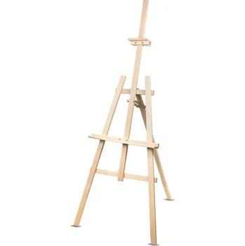 Malířský stojan Malířský stojan s nastavitelnou výškou 178 cm, stabilní bukové dřevo, pro dospělé a děti, profesionální