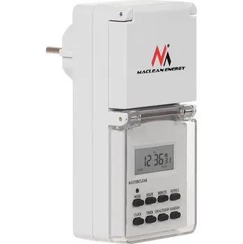 Spínací hodiny Externí Elektronický Programátor Digitální časovač MCE08 bílá barva