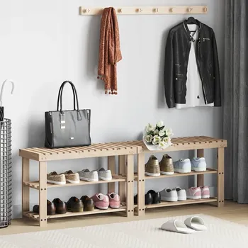 Botník VidaXL Botník se sedákem 29 x 45 x 70 cm přírodní dub