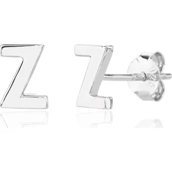 Náušnice Bealio BEALIO 13989 Stříbrné náušnice PÍSMENO Z 03-13989-4078