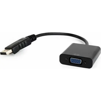 Video kabel Gembird AB-DPM-VGAF-02 Gembird adaptér DisplayPort (M) na VGA (F), 0.15 m kabel, černý, blister