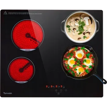 Varná deska Topwish Keramická varná deska, 4 plotýnky, dotykové ovládání
