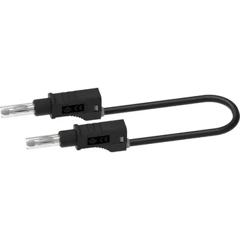 Měřicí kabel Electro PJP 2217/600V-CD1-50N měřicí kabel banánková zástrčka banánková zástrčka 0.50 m černá 1 ks